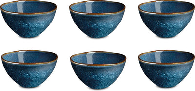 Medard de noblat - vertigo denim - kommen 15 cm - 6 delig - stoneware