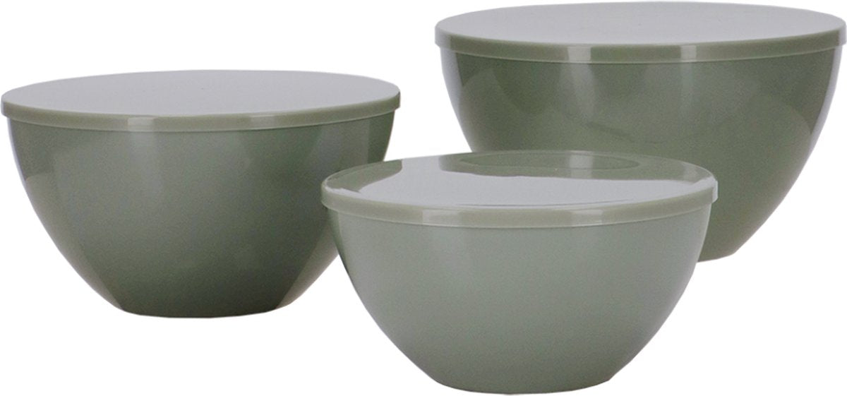 Travellife palma schalen set green 6-delig met keramiek look