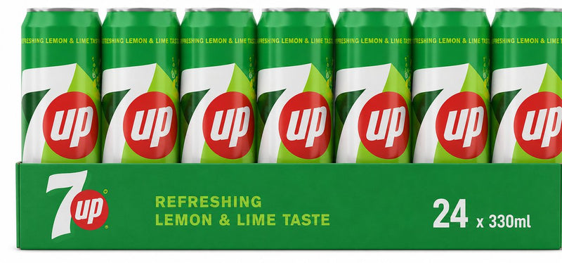 7up - regular - 24 x 330 ml - tray - voordeelverpakking