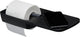 Tiger tess - wc rolhouder met planchet - zelfklevend - 3m tape - boren - zwart antraciet
