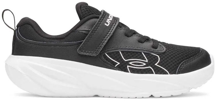 Under armour ua bps surge 5 ac-blk jongens sportschoenen - zwart - wit