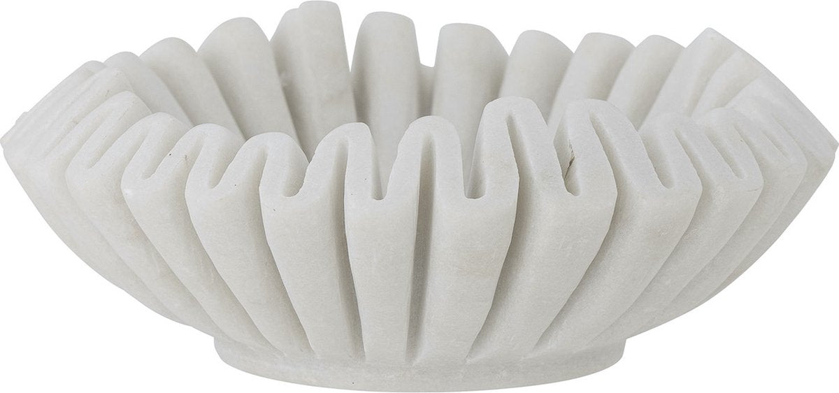 Bloomingville schaal harmonia marmer wit ø17,5 x 6 cm