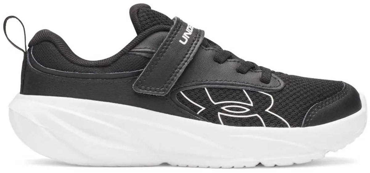 Under armour ua bps surge 5 ac-blk jongens sportschoenen - zwart - wit