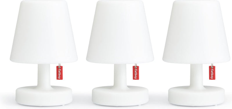 Fatboy edison the mini - 3 kleine witte tafellampjes - oplaadbare bedlampjes - slaapkamer lamp nachtkastje - draadloos