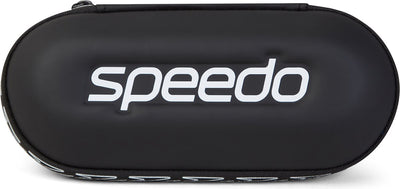 Speedo opbergdoos zwembril - hardcase beschermhoes voor zwembrillen duikbril - met afwateringsgaten - zwart