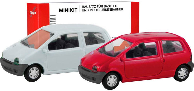 Herpa 012218-007 h0 auto renault twingo, vermehlo vivo en jaune vanille