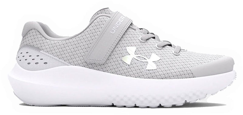 Under armour ua gps surge 4 ac-gry meisjes sportschoenen - halo grijs - wit - iridescent