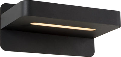 Lucide atkin - bedlamp wandlamp - led - 1x6w 3000k - met usb oplaadpunt - zwart