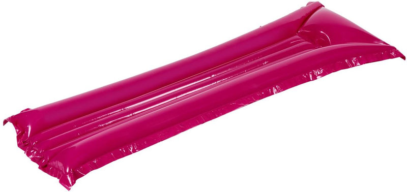Eddy toys luchtmat - 174 x 59 x 18 cm - waterluchtbed - opblaasbare zwembad luchtmat met hoofdkussen - max 80 kg - voor zwembad - roze