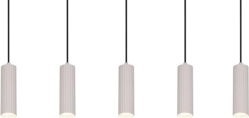 Trio soka - hanglamp - grijs warm - excl. 5x gu10 5 w - plafondbevestiging - in hoogte verstelbaar