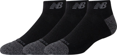 New balance active low cut sock 3 pack unisex sportsokken - black