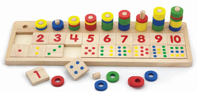 Vigatoys viga toys - match de getallen - tel- reken- en sorteerspel