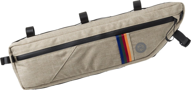 Agu venture vintage - frametas - tube frame bag - beige - 4l - waterafstotend - 3m reflectie - hydratatie port - gerecycled polyester