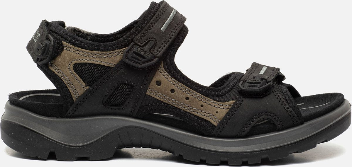 Ecco damen sandalette rec.offroad in schwarz