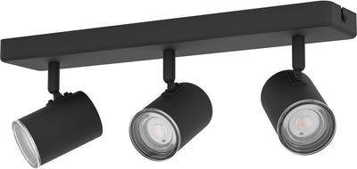 Eglo consuma 1 spot - badkamer - gu10 - 40 cm - zwart