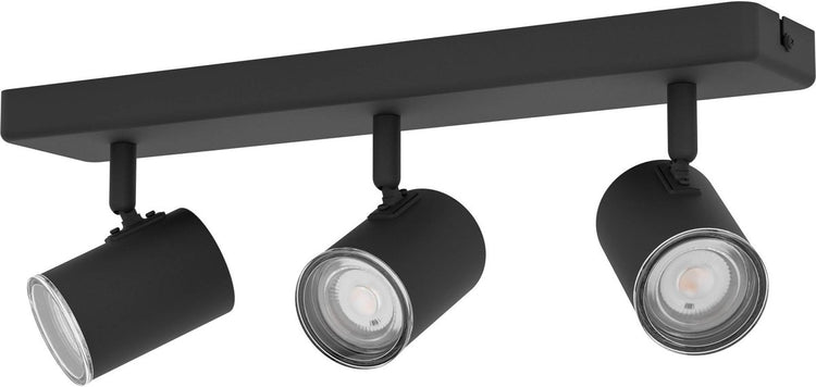 Eglo consuma 1 spot - badkamer - gu10 - 40 cm - zwart
