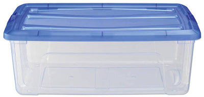Iris topbox opbergbox 30l 57.5x39x20.5 cm blauw transparant