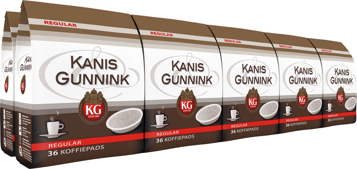 Kanis gunnink regular koffiepads - 10 x 36 pads