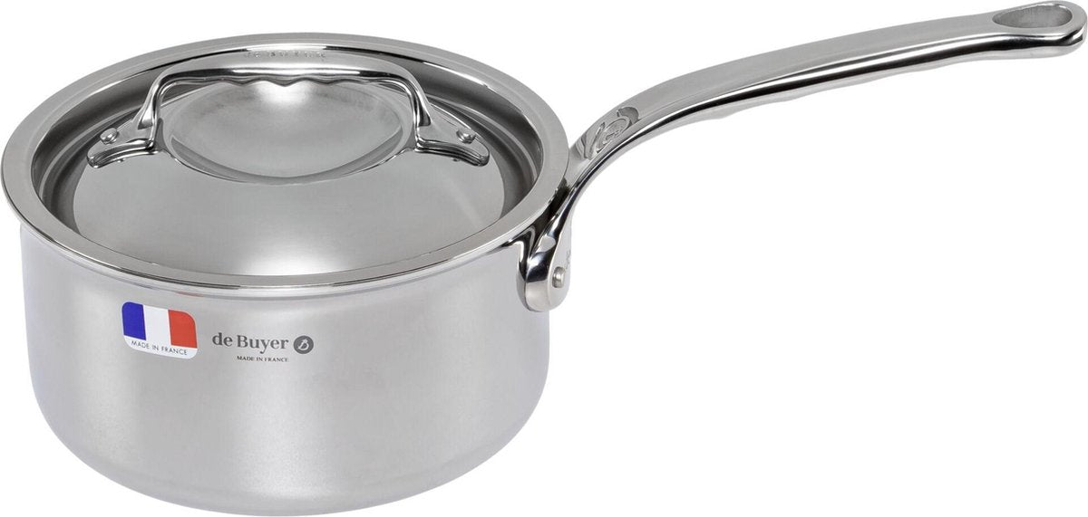 Debuyer de buyer affinity steelpan met deksel - ø 18cm - rvs