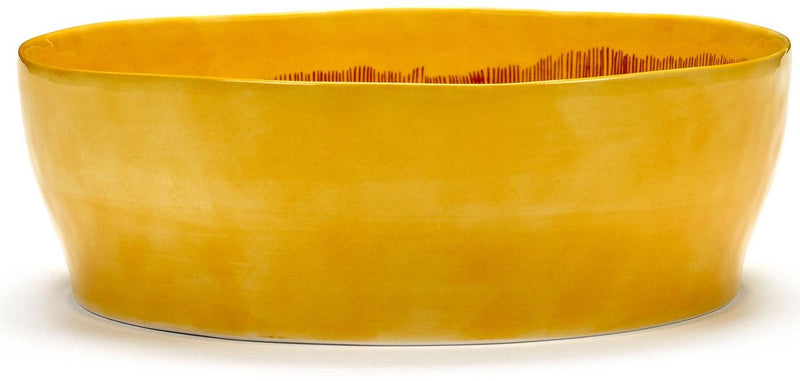 Serax - ottolenghi feast - saladeschaal - geel rood - 28 ø