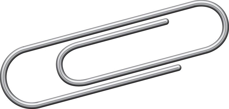 Kangaro paperclips - 30 mm - rond - 1000 stuks - verzinkt - k-10030-1000