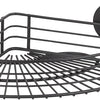 Wenko vacuum-loc hoekrek bari mat zwart 31x22cm - doucherek - douchemand - bevestigen zonder boren