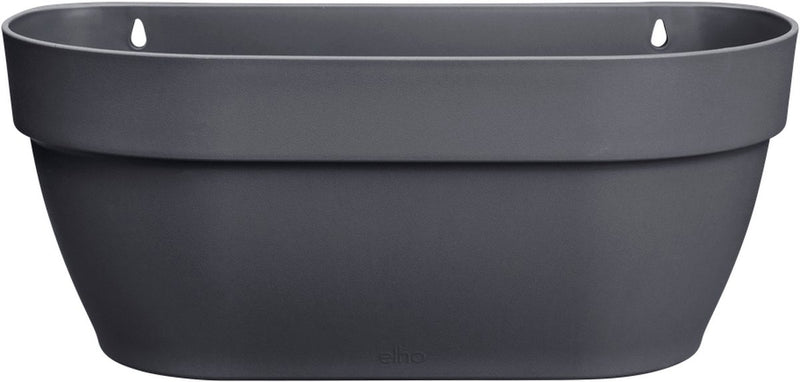 Elho vibia campana wall basket 35 - wand bloempot voor buiten - 100% gerecycled plastic - ø 35.0 x h 14.8 cm - antraciet