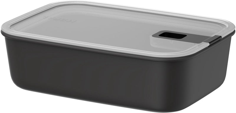 Mepal vershouddoos easyclip - 1.5 l - vershoudbakjes met schuifsluiting - geschikt voor magnetron. stoomoven. koelkast en vriezer - nordic black
