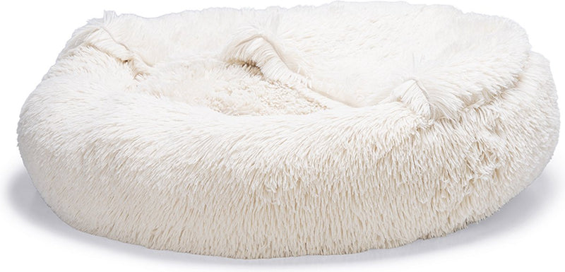 Beeztees yala - hondenmand - pluche - beige - dia. 70 cm