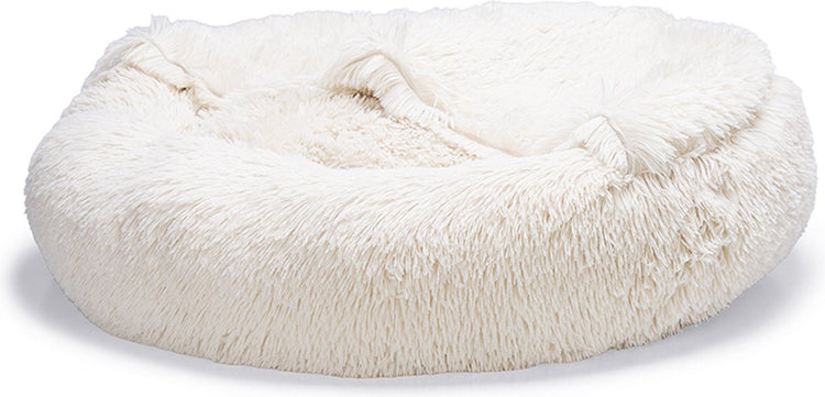 Beeztees yala - hondenmand - pluche - beige - dia. 60 cm