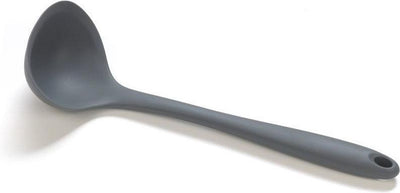 Basic culinair soeplepel - siliconen - 30cm grijs