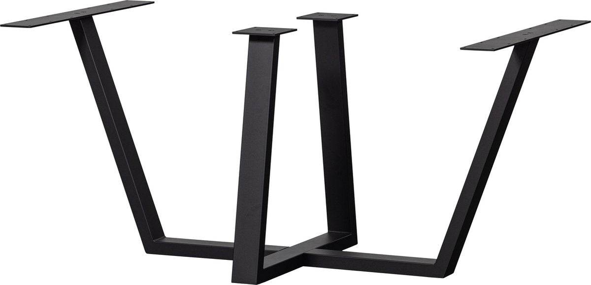 Woood tablo tafelpoot - metaal - zwart - 73x147x71