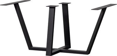Woood tablo tafelpoot - metaal - zwart - 73x147x71