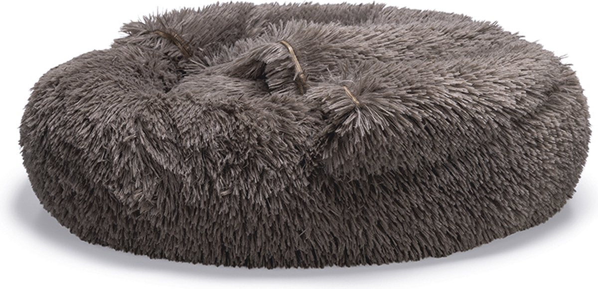 Beeztees yala - hondenmand - pluche - bruin - dia. 70 cm