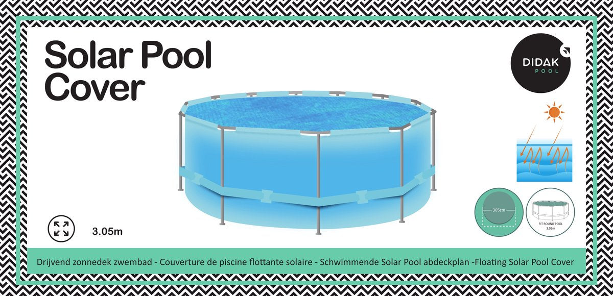 Didak pool solar cover rond - 3,05 m