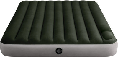 Intex queen dura-beam downy luchtbed met ingebouwde voetpomp - 203x152x25cm