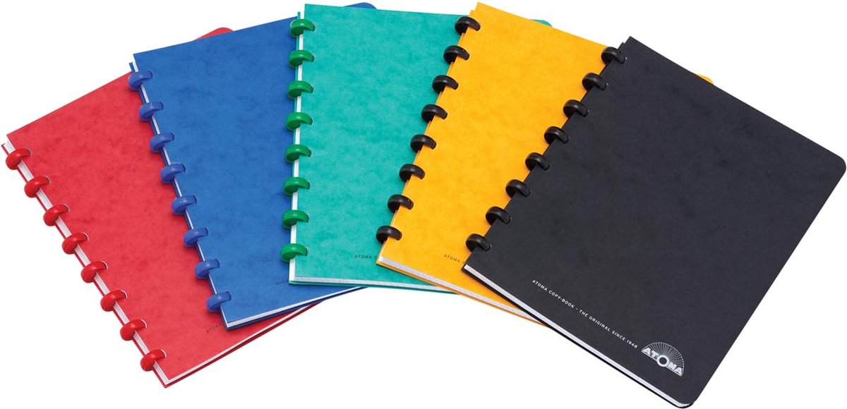 Atoma patroonschrift formaat 165 x 21 cm 100 bladzijden gelijnd