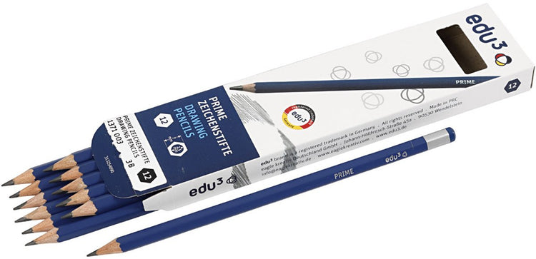 Edu3 edu tekenpotlood, hardheid 3b, 12 stuk 1 doos