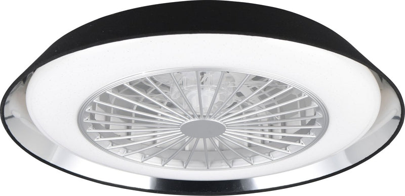 Rl live your light reality varberg - ventilator - zwart - incl. 1x smd 30w