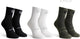 Rogelli core combi dames en heren 3 pack fietssokken - zwart wit
