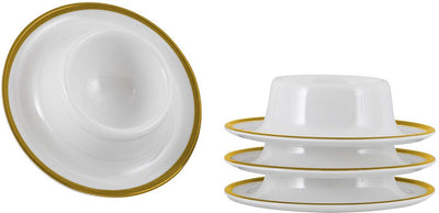 Gimex - linea line - eierdop goud - 4 stuks