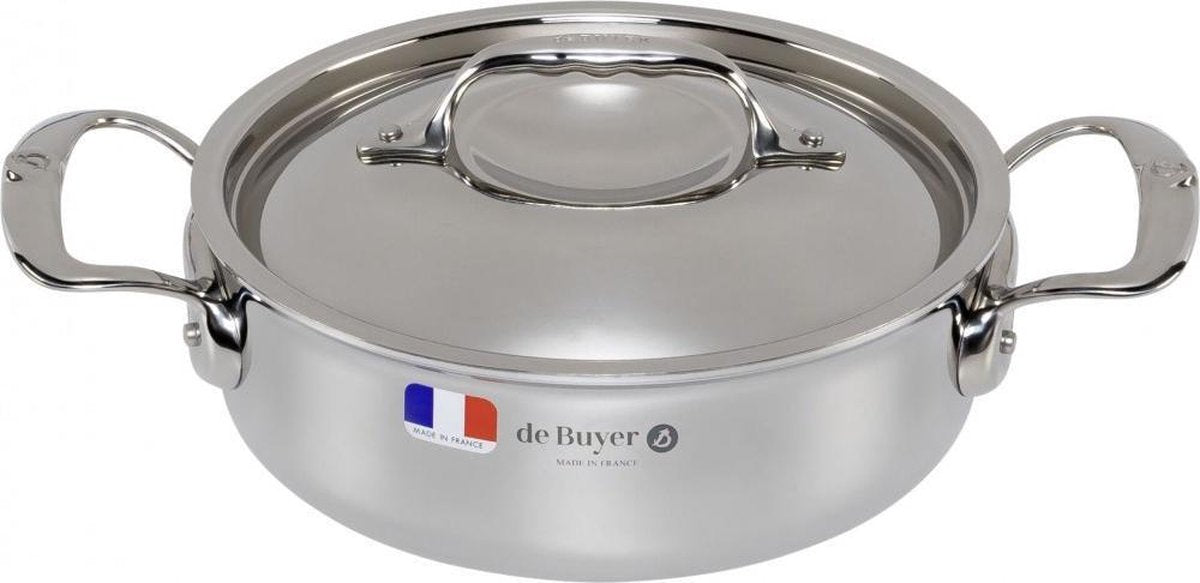 Debuyer de buyer affinity braadpan met deksel 20 cm