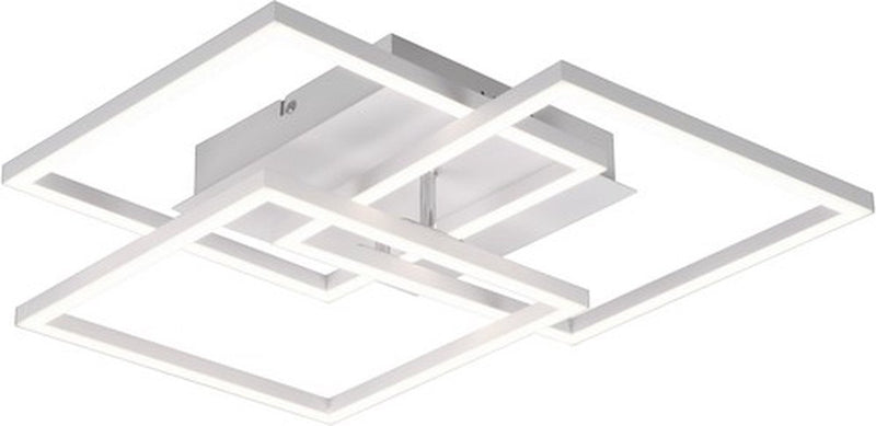 Rl live your light reality mobile - plafondlamp - wit mat - incl. 1x smd 27w - afstandsbediening - geintegreerde dimmer - zwenkbaar - traploos instelbare lichtkleur - nachtlampje - dimbaar met schakelaar - niet geschikt voor externe dimmer - geheugenfunct