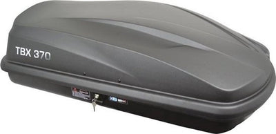 Twinny load dakkoffer tbx 370 – inhoud 370 liter - maximaal draagvermogen 75kg – afsluitbaar centrale 1 punts vergrendeling – u beugel bevestiging - afmeting 138x78x36cm