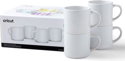 Cricut 2009392 mok 300 ml. wit 4 stuk(s)
