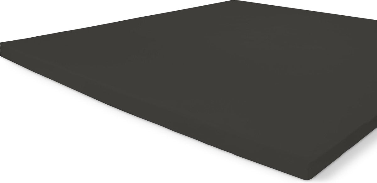 Byrklund katoenen hoeslaken topper - hoeslaken 180x220 - 100% katoen - antraciet