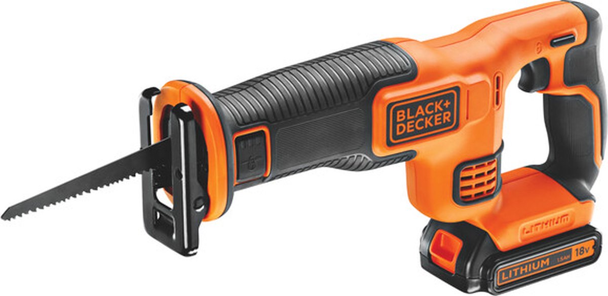 Black+decker 18v reciprozaag - 1x4.0ah 1a lader - bdcr18m1-qw