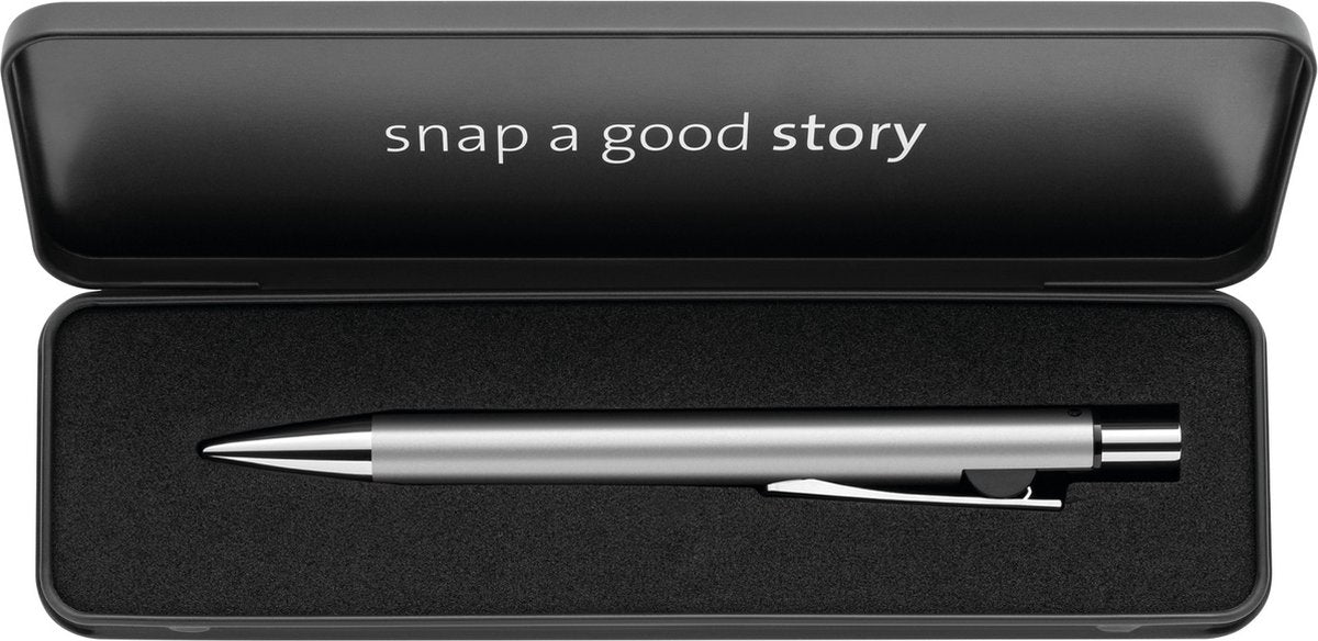 Pelikan balpen snap metallic k10 zilver metal case