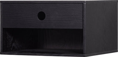Woood nancy hangend nachtkastje - mdf - zwart - 20x34x30