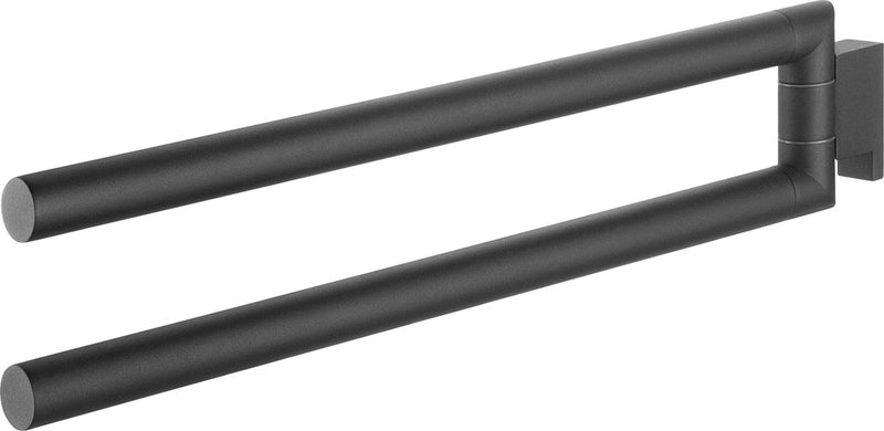 Tiger bold - handdoekrek - 2-armig - voor 2 handdoeken - 46,2 cm - zwart